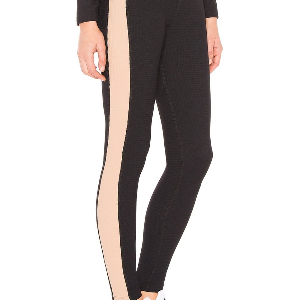 Year of Ours Tan & Black Leggings - S
